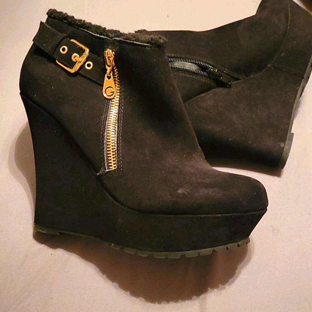 Wedge booties